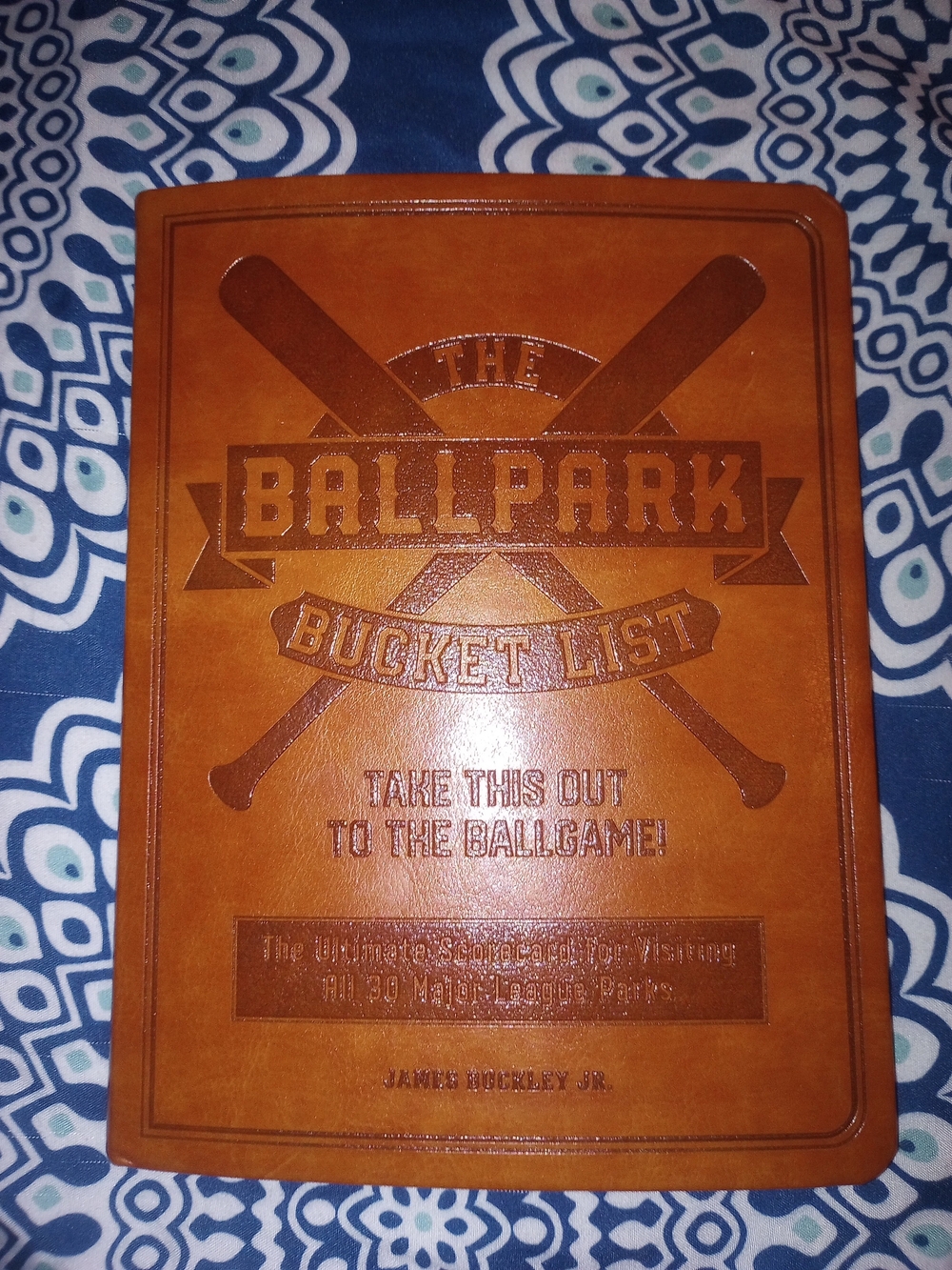 The Ballpark Bucket List Leather Journal - New